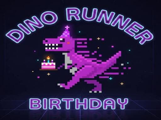 Dino Runner Birthday logo