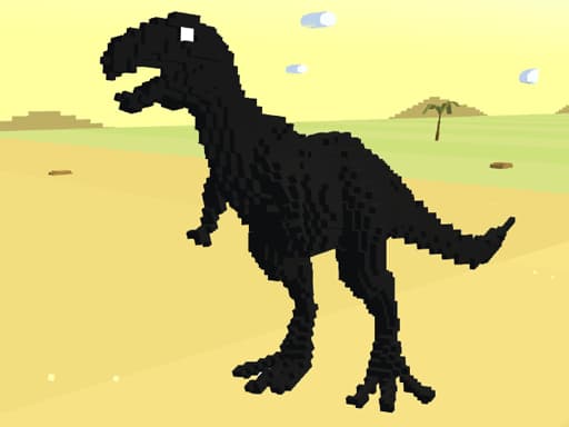 Dino T Rex 3D Run logo