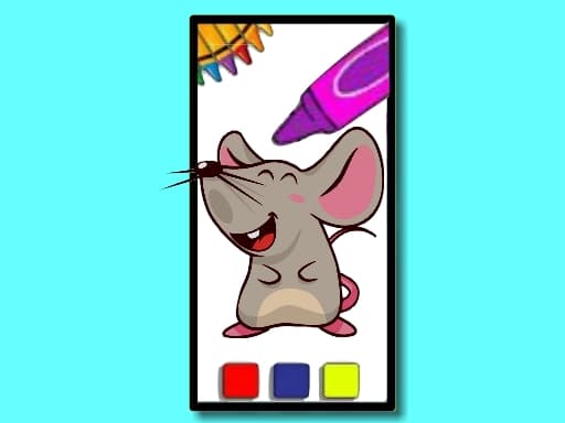 Funny Mouse Coloring Time logo