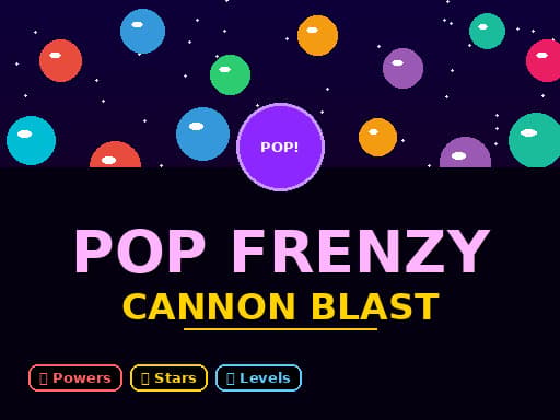 Pop Frenzy Cannon Blast logo